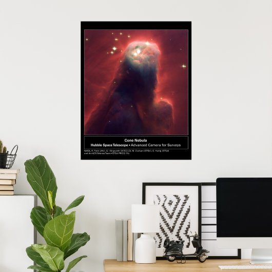 Kone Nebula NGC 2264 Hubble Teleskop Poster (Heimbüro)