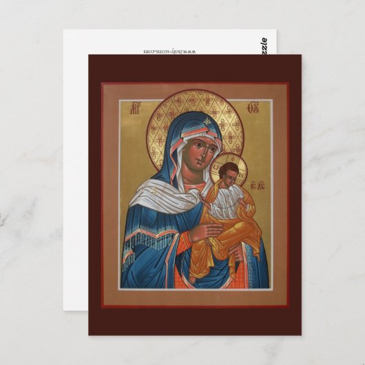 Konevitsa Mutter Gottes Gebetskarte Postkarte (Vorne/Hinten)