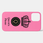 Konfektionierte Monogramm für das Telefon mit Rosa Case-Mate iPhone Hülle (Rückseite (Horizontal))