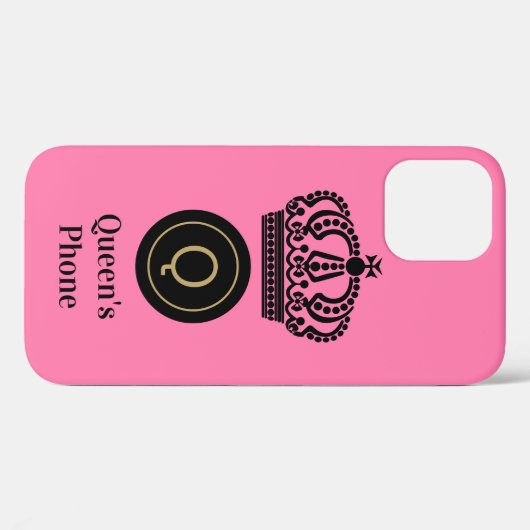 Konfektionierte Monogramm für das Telefon mit Rosa Case-Mate iPhone Hülle (Rückseite (Horizontal))