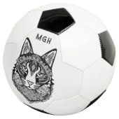 Konfektionierte Zierkatzen Fußball (Dreiviertel)
