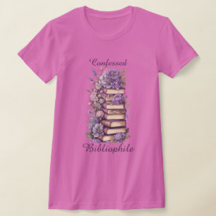 Konfektionierter Bibliophiler Bücherwurm T-Shirt
