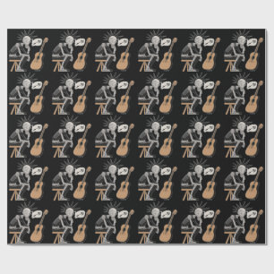 Konfektionierter Musikrobot Geschenkpapier