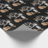 Konfektionierter Musikrobot Geschenkpapier (Ecke)