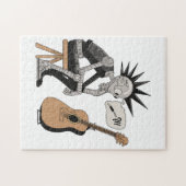 Konfektionierter Musikrobot Puzzle (Horizontal)