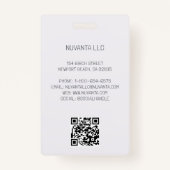 Konferenz Business Corporate Event Bold Hexagons Ausweis (Rückseite)