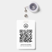 Konferenz-Connect-Abzeichen Ausweis (Vorderseite mit Ausziehbar)