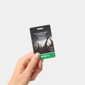 Konferenz der Grünen Gruppe QR Code Custom Access  Ausweis (Handheld)