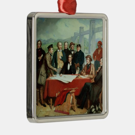 Konferenz der Ingenieure an Britannia Brücke Ornament Aus Metall (Rechts)