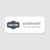 Konferenz der Mitarbeiter für elegante Firmenlogos Namensschild (Vorderseite)