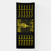 Konferenz der Musikindustrie im Vintagen Stil Banner (Vertikal)