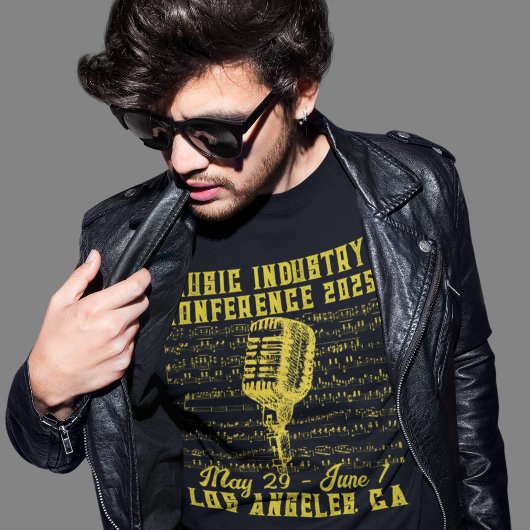 Konferenz der Musikindustrie im Vintagen Stil T-Shirt