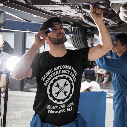 Konferenz für Automobilindustrie im Retro-Stil T-Shirt