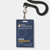 Konferenz für moderne Business Seminare Ausweis (Vorderseite mit Lanyard)