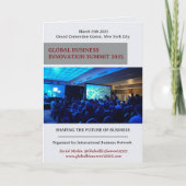 Konferenz- oder Geschäftstagungskalender Programm (Vorderseite)