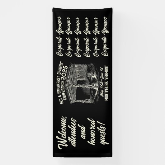 Konferenz über Bed & Breakfast im antiken Stil Banner (Vertikal)