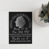 Konferenz über psychische Gesundheit im Retrostil Einladung