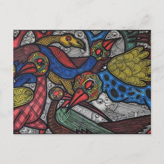 Konferenz von Bird Postkarte (Vorderseite)