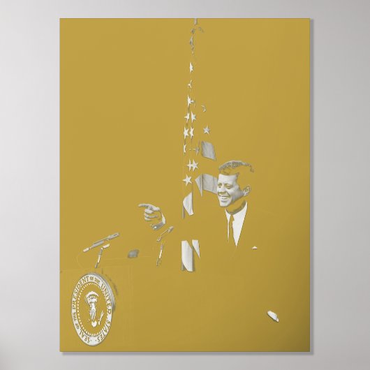 Konferenz von John Kennedy 35. US-Präsident Foliendrucke (Vorderseite)