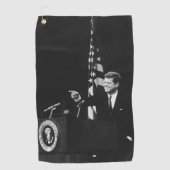 Konferenz von John Kennedy 35. US-Präsident Golfhandtuch (Vorderseite)