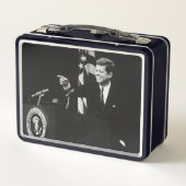 Konferenz von John Kennedy 35. US-Präsident Metall Brotdose (Rückseite)