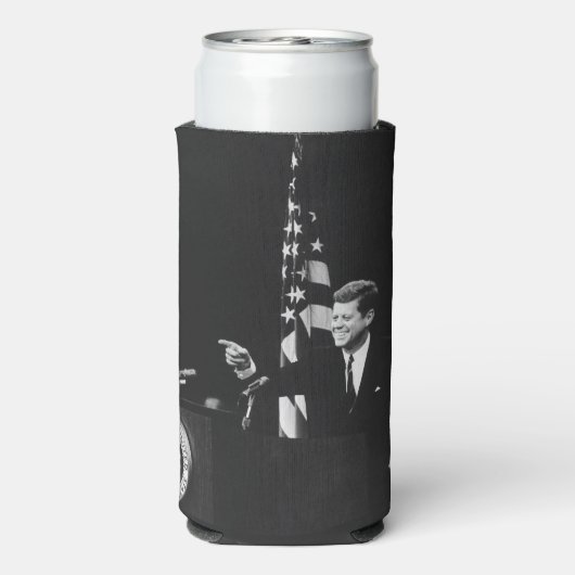 Konferenz von John Kennedy 35. US-Präsident Selters Dosenkühler (Seltzer Rückseite)