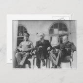 Konferenz von Teheran Postkarte (Vorne/Hinten)