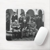 Konferenz von Yalta Roosevelt Stalin Churchill 194 Mousepad (Mit Mouse)