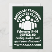 Konferenz zur Unternehmensführung im Retrostil Einladung (Vorderseite)