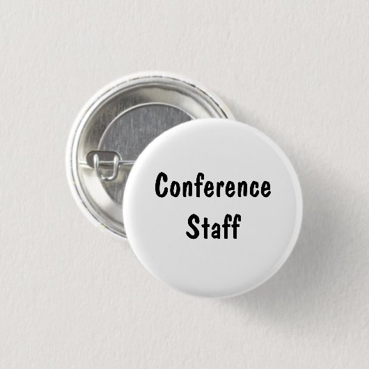Konferenzpersonal Button (Vorne & Hinten)