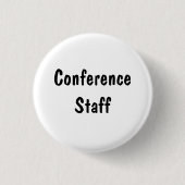Konferenzpersonal Button (Vorderseite)