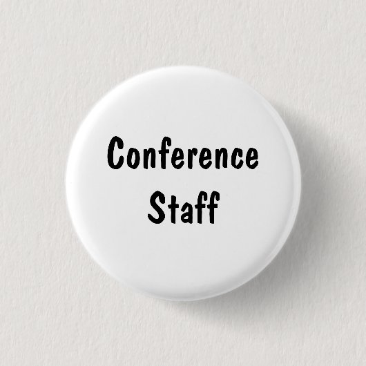 Konferenzpersonal Button (Vorderseite)