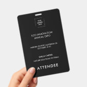 Konferenzplan-Zugangsidentitätsdesign Ausweis (Handheld)