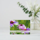 Konferenzräume Schöne florale Visitenkarte (Stehend Vorderseite)