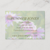 Konferenzräume Schöne florale Visitenkarte (Rückseite)