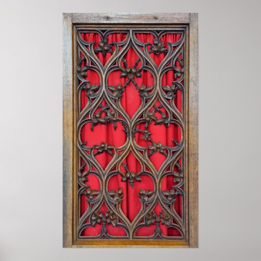 Konfession in einer katholischen Kirche Poster (Vorne)