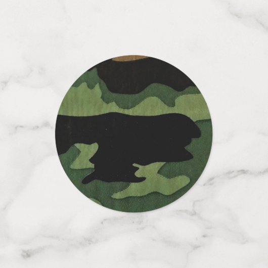 Konfetti aus Camouflage (Klein Vorderseite)