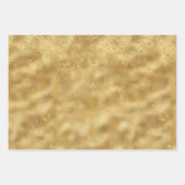 Konfetti aus Gold Glitzer Geschenkpapier Set (Vorderseite 3)