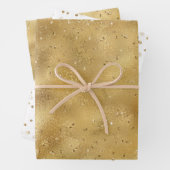 Konfetti aus Gold Glitzer Geschenkpapier Set (Beispiel)