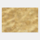 Konfetti aus Gold Glitzer Personalisiert Geschenkpapier Set (Vorderseite 2)