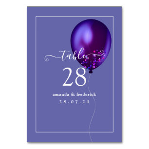 Konfetti-Ballon-Tischnummer Tischnummer