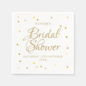 Konfetti-Brautparty Serviette (Vorderseite)