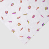 Konfetti Dog Paw Print Muster Custom Seidenpapier (Detail)