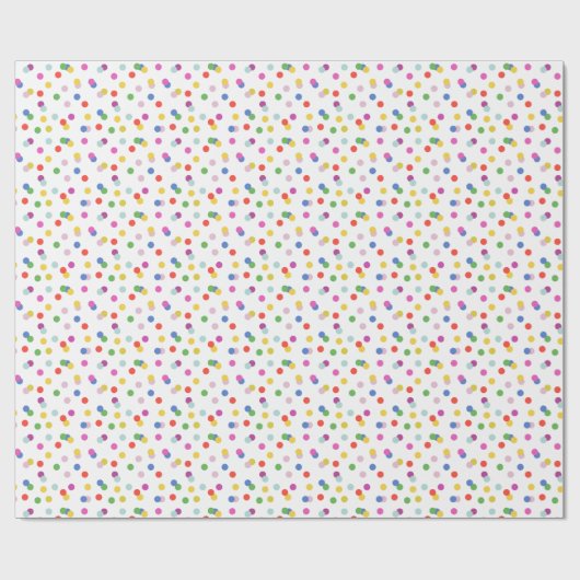 Konfetti-Dots-Packpapier Geschenkpapier (Flach)