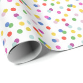 Konfetti-Dots-Packpapier Geschenkpapier (Rolleneckpunkt)