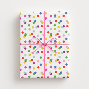 Konfetti-Dots-Packpapier Geschenkpapier