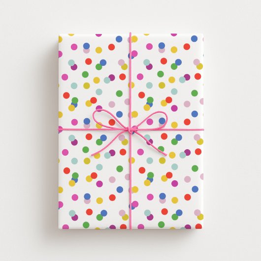 Konfetti-Dots-Packpapier Geschenkpapier