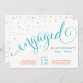 Konfetti| Einladung der Interessengruppe (Vorne/Hinten)