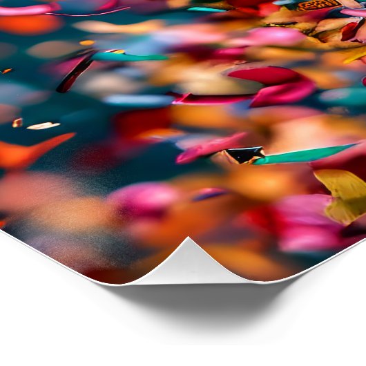 Konfetti-Explosion Poster (Ecke)
