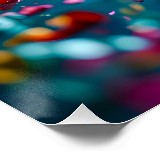 Konfetti-Explosion Poster (Ecke)